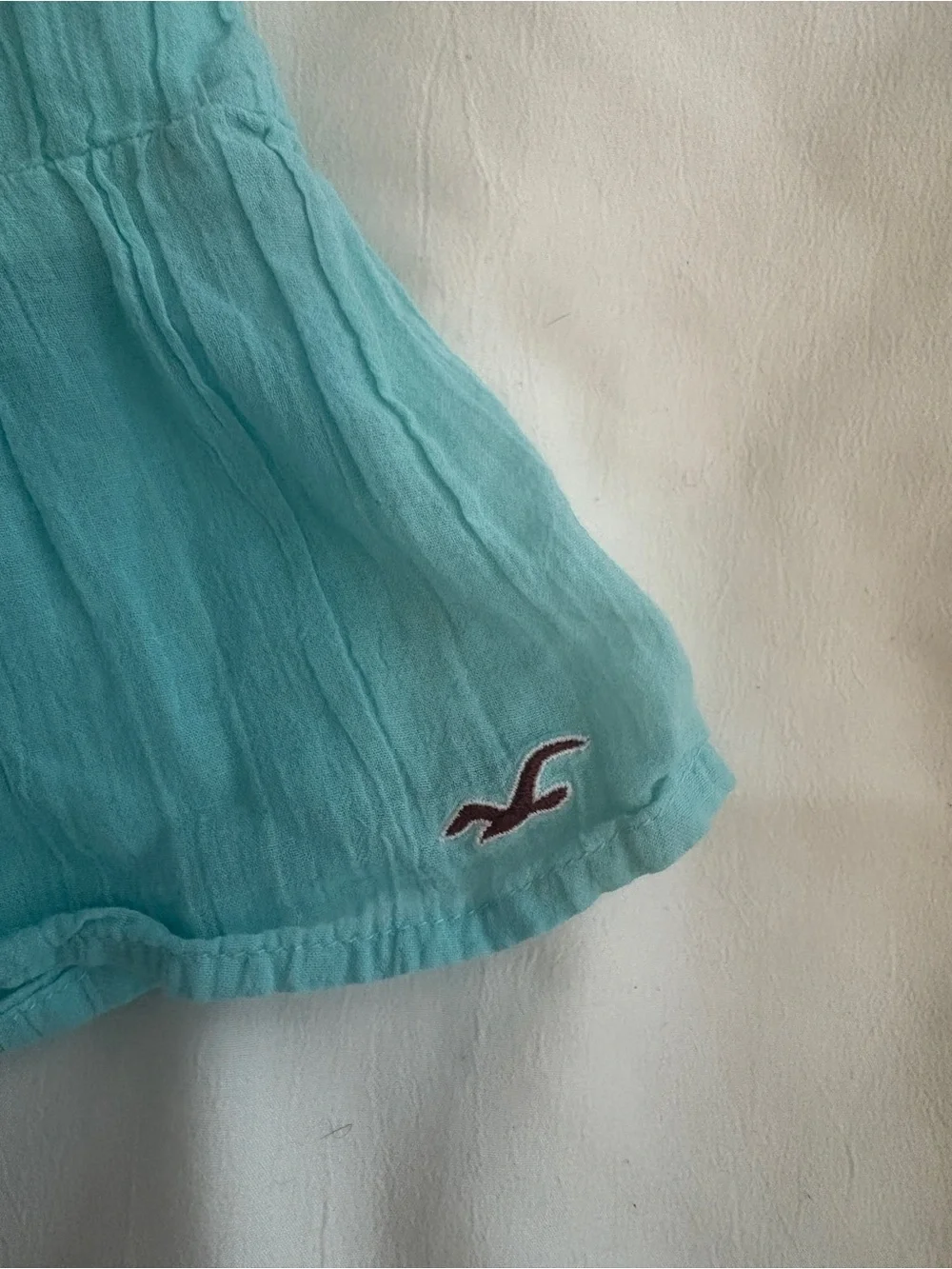 Hollister Turquoise ￼Icon Tunic Babydoll Top – Size Small